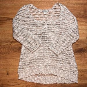 Lucky Brand Open Knit Summer Sweater S